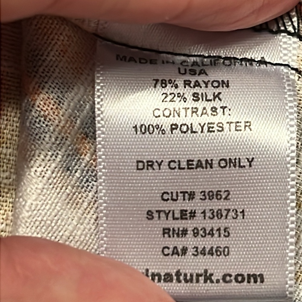 Trina Turk | Kurta Silk Blend Tribal Print Dress | Size 6 - Picture 12 of 12